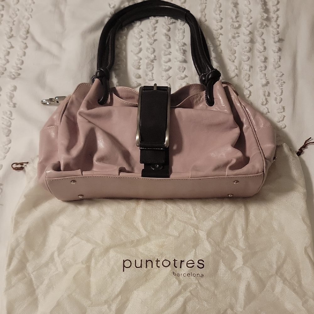 Light Purple and Dark Brown Women's Bag